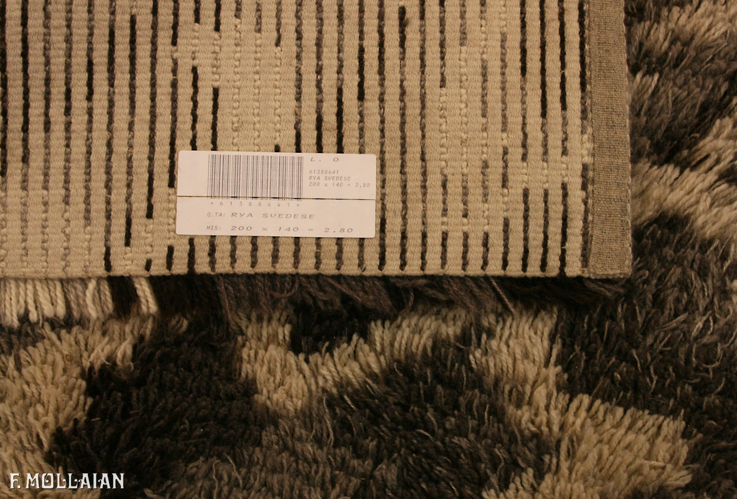 A Vintage Semi-Antique Swedish Rya n°:61388641